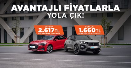 Avantajlı Fiyatlarla Yola çık!
